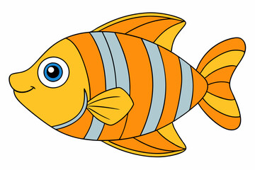 vector illustration of an aquarium fish