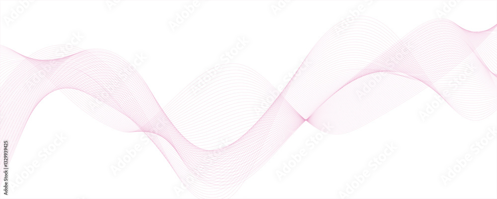 Poster abstract pink blend curve flow vector stripe digital technology isolated geometric futuristic wave d