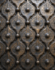 Metal background. Pattern for wallpapers, covers, wall decorations. Oil paint