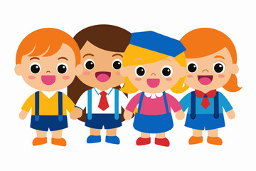 family of four people