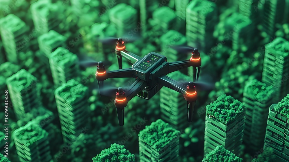 Poster smart vertical farm integrating data-driven techniques for sustainable food production