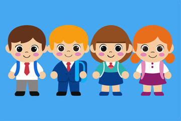 family of four people