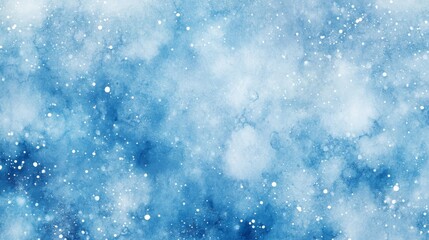Obraz premium Abstract Blue Watercolor Galaxy Background