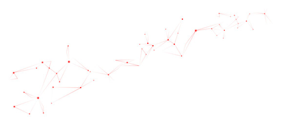 Vector Connect link background. global network technology concept. Digital technology futuristic internet network speed connection red background.
