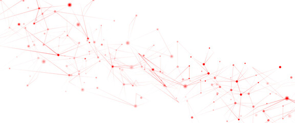 Vector Connect link background. global network technology concept. Digital technology futuristic internet network speed connection red background.
