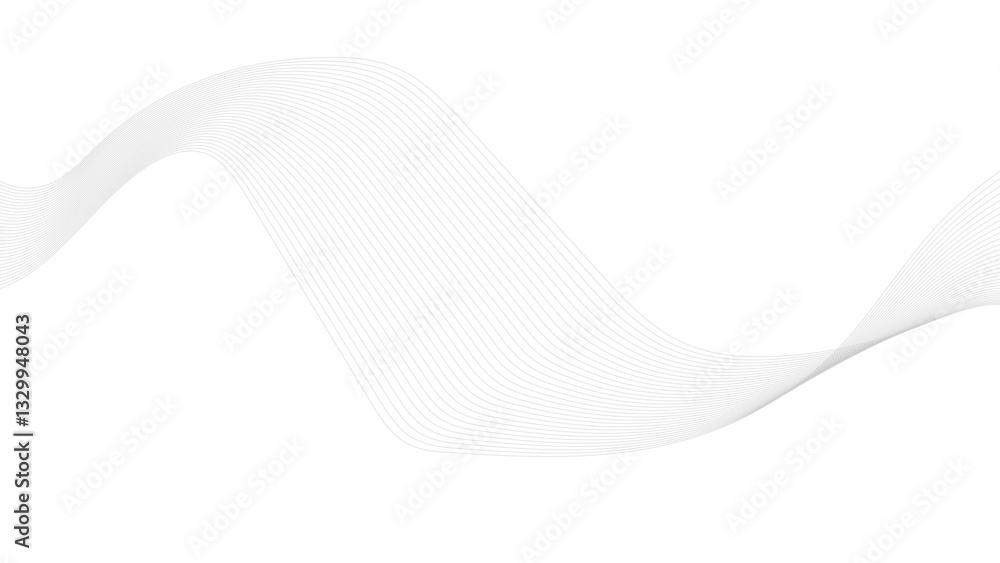 Poster abstract white blend digital technology flowing wave lines background. technology abstract lines on 