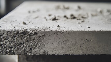 Close-up view of a textured concrete surface, showcasing its rugged details and natural imperfections.