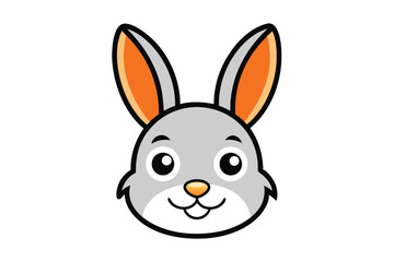 Cute animal Vector art in Illustration on a White Background