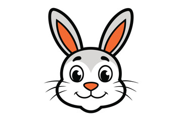 Cute animal Vector art in Illustration on a White Background