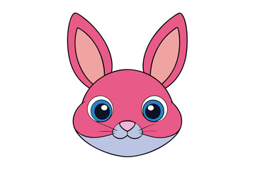 Cute animal Vector art in Illustration on a White Background