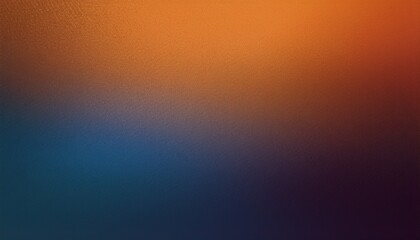 Naklejka premium Grainy background, dark orange brown blue noisy color gradient banner backdrop- 43990