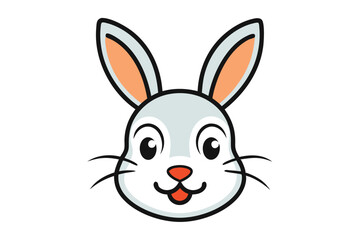 Cute animal Vector art in Illustration on a White Background