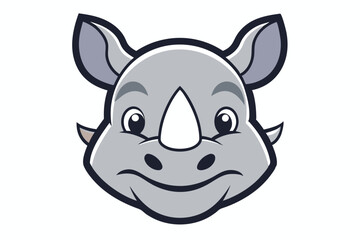 Cute animal Vector art in Illustration on a White Background