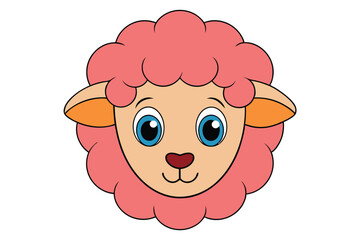 Cute animal Vector art in Illustration on a White Background