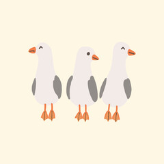 Abstract childlike summer vibe posters template. Modern trendy minimal style. Hand drawn Rounded design for wallpaper, wall decor, print, postcard, cover, template, banner.