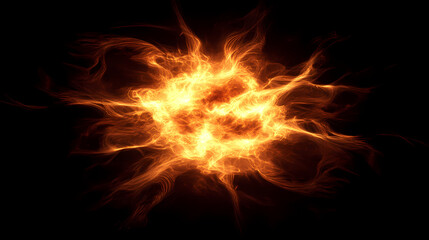 abstract golden shimmering energy