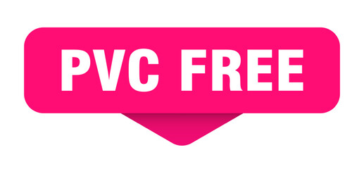 pvc free sticker. pvc free sign on transparent background