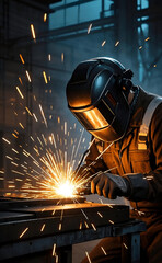 Intense Focus in Industrial Welding Process