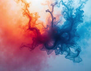 abstract colorful smoke background