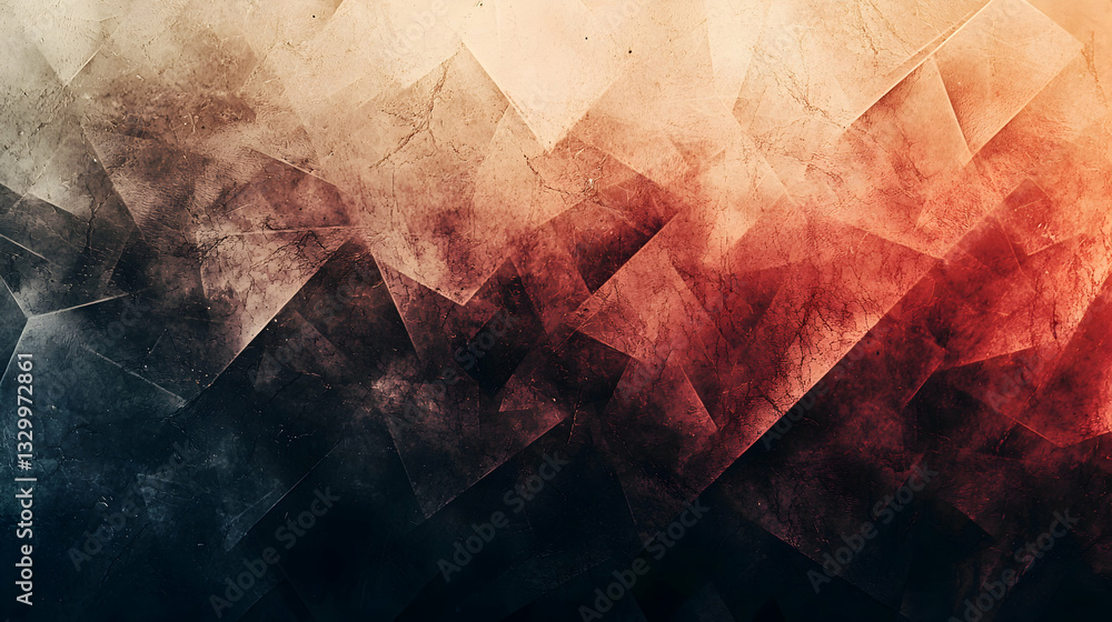 Aufkleber abstract geometric texture with gradient color and dark shadow background