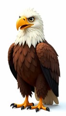 Fototapeta premium eagle isolated on white