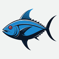 Obraz premium Powerful Blue Tuna Vector Graphic Design