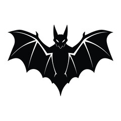 bat of a silhouette art