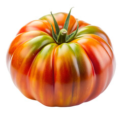 Heirloom tomato isolated on transparent background