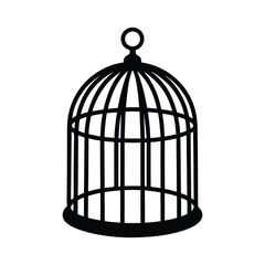 cage of a silhouette art