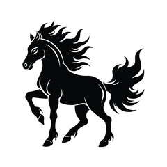  horse silhouette art