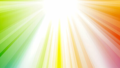Obraz premium Rays of Sunlight Bursting with Gradient Colors From Top Center