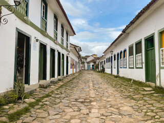 The old Historic center of Paraty, RJ, Brazil