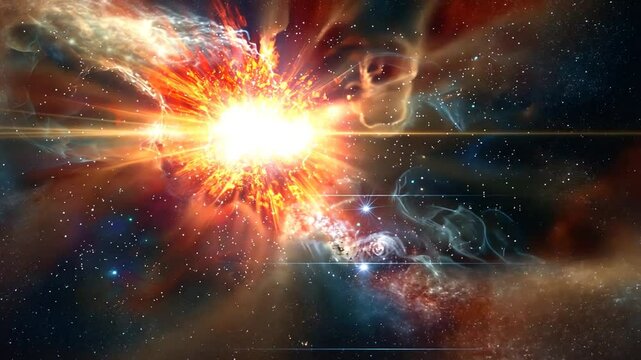 Massive Supernova-Explosion mit extrem hellen Lichtstrahlen