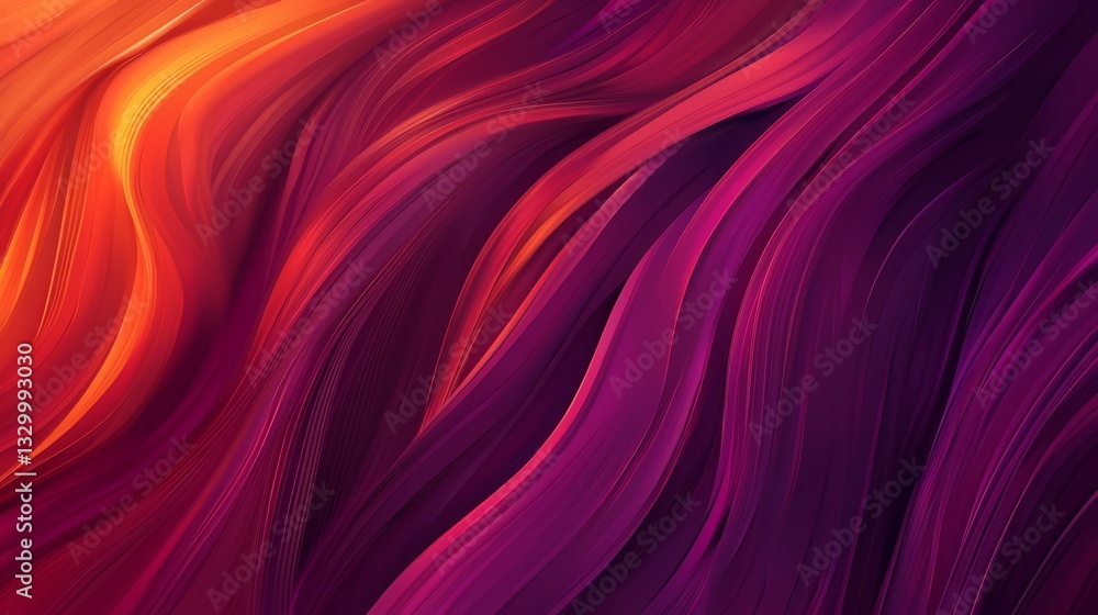 Aufkleber Purple and orange wave pattern with a lot of dots. The image is abstract and has a lot of texture
