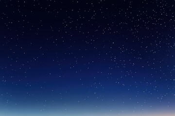 Fototapeta premium 星が輝く夜空と深い青のグラデーションが見える静かな瞬間
