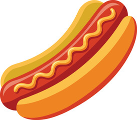 hotdog vector, vector and illustration, vector style