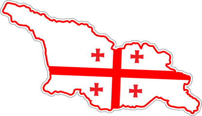 georgian flag.eps Flag of Georgia (country)