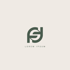 FSF FS SF logo Design Template Vector Graphic Branding Element