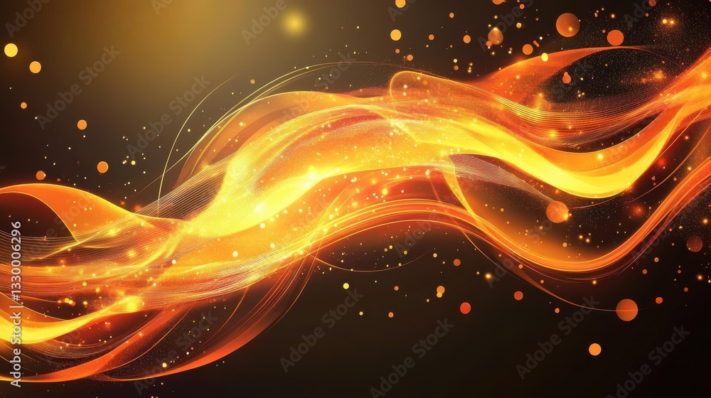 Aufkleber modern abstract background with flowing lines. digital future technology concept. vector illustratio