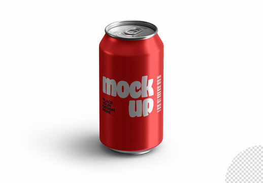 Aluminum Soda Can Mockup