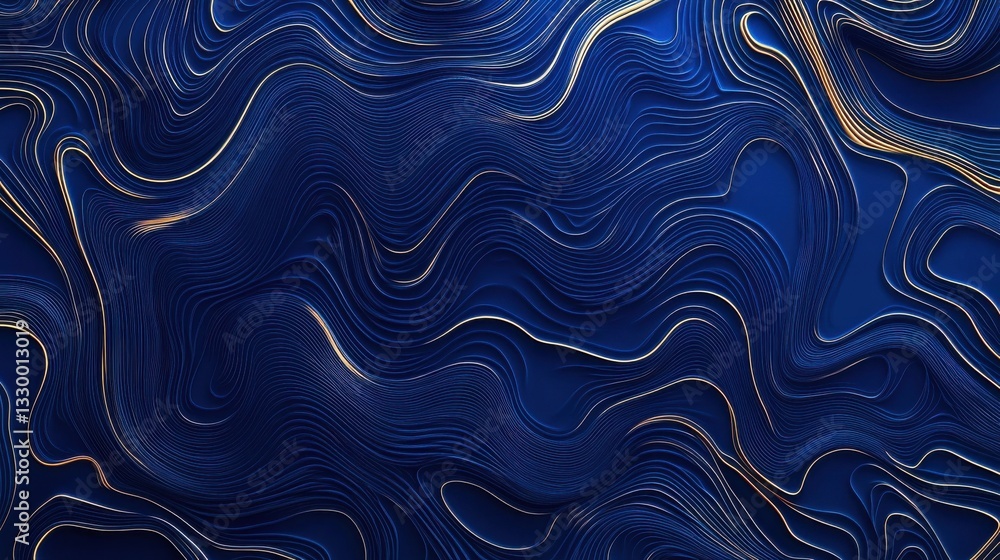Poster a blue background with lines and networks