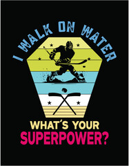 I Walk On Water Cutting Printable Files - printable editable vector art file.