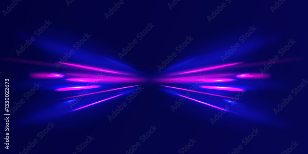Poster light trail wave, fire path trace line, car lights, optic fiber and incandescence curve twirl. big d