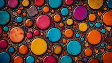 colorful plastic caps background