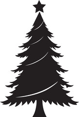 Obraz premium Chrismas Tree Silhouette Art and Illustration