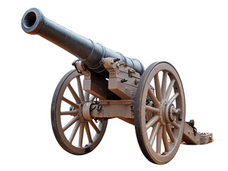 cannon gun isolated on a transparent background
