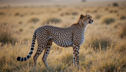 Obraz premium Cheetah in the wild, side view