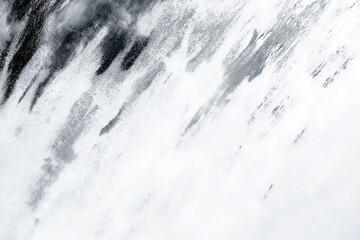 White Blurred Background Grey Abstract Brushstroke Icy Grunge Texture Aged Washed Pattern Snowy Dyed Grunge Effect Cold Snowy Paper Design Vintage Grungy Texture