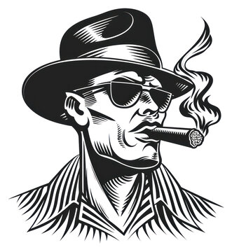 recommend clip art: PNG Havana smoking cigar drawing sketch black.