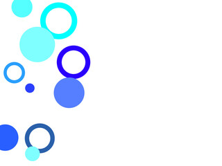 abstract blue background with circles